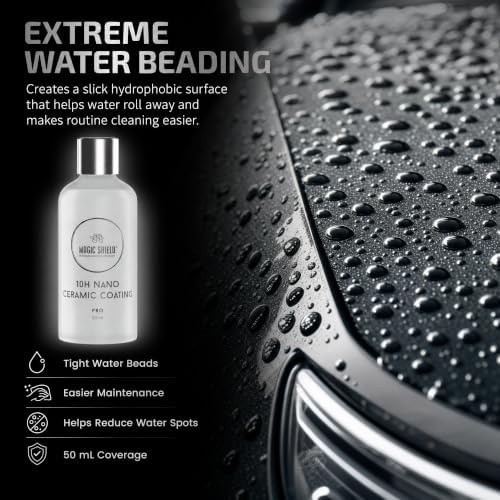 Magic Shield PRO 10H SiO2 Ceramic Coating for Cars, 50 mL | Self-healing fini…