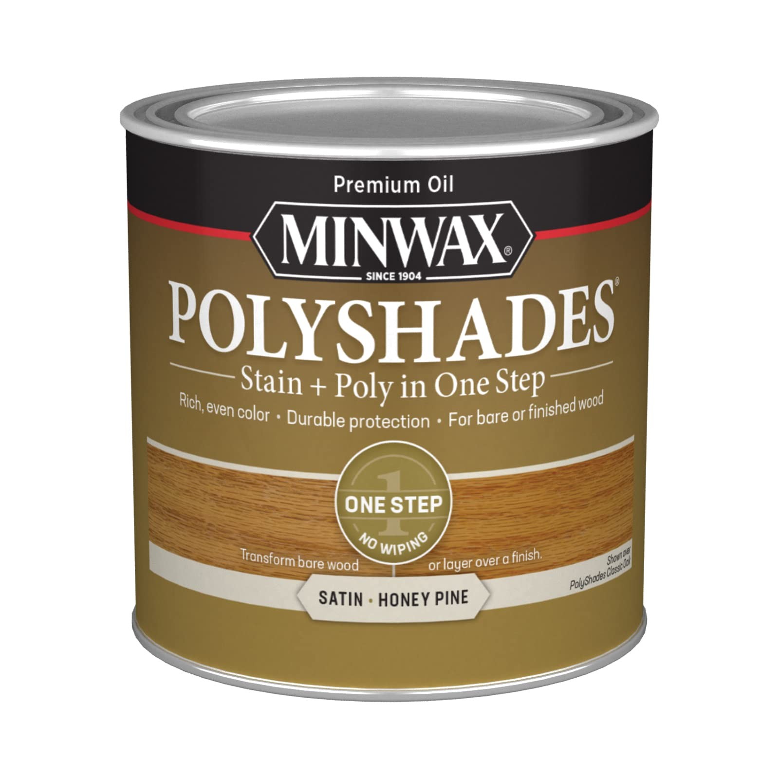 Minwax PolyShades Honey Pine Stain and Polyurethane 12 Pint Wood Finish
