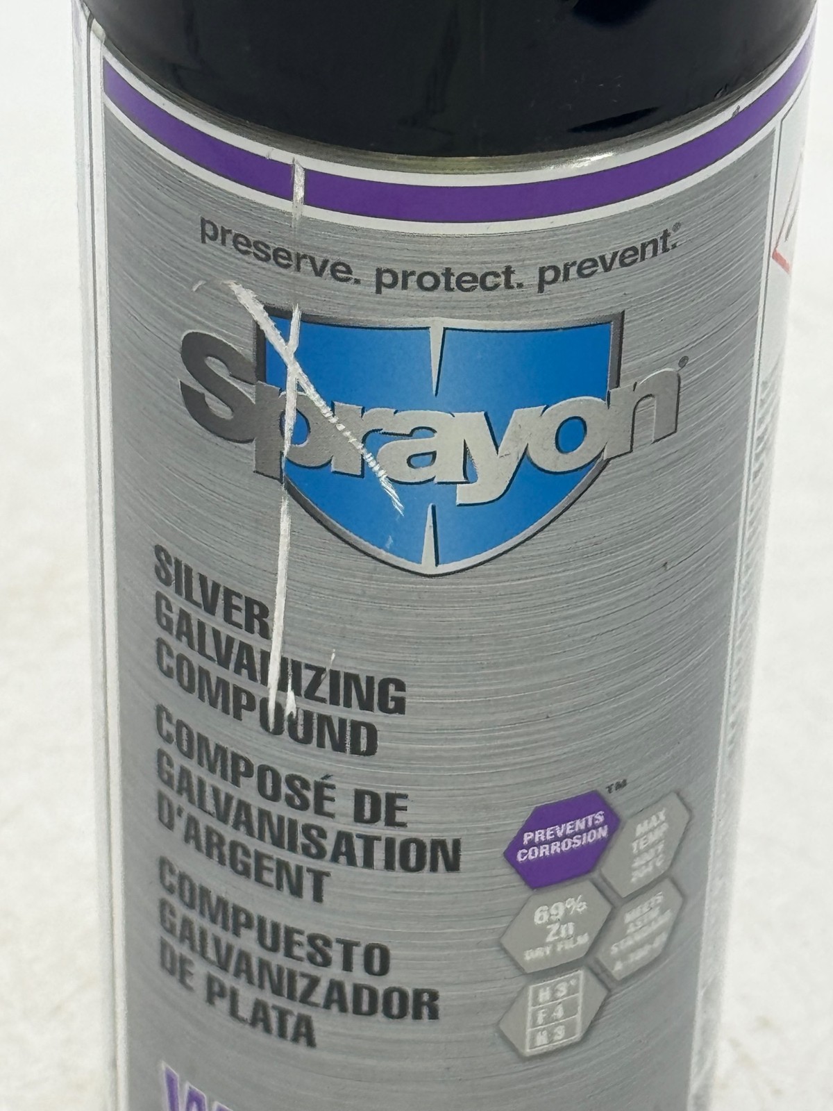 Sprayon WL739 Silver Galvanizing Compound Spray 14 OZ Corrosion Protectant