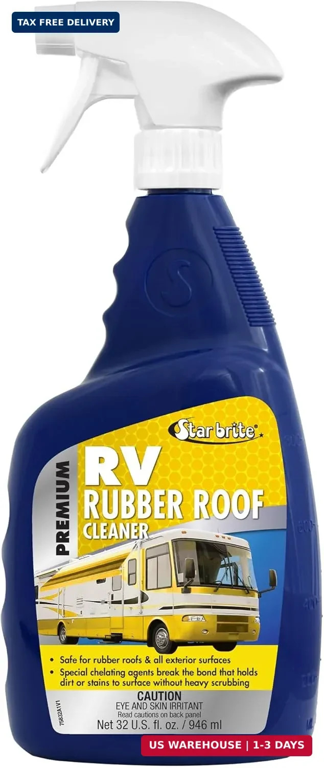 STAR BRITE Premium RV Rubber Roof Cleaner – Effortless Cleaning for Camper Roofs