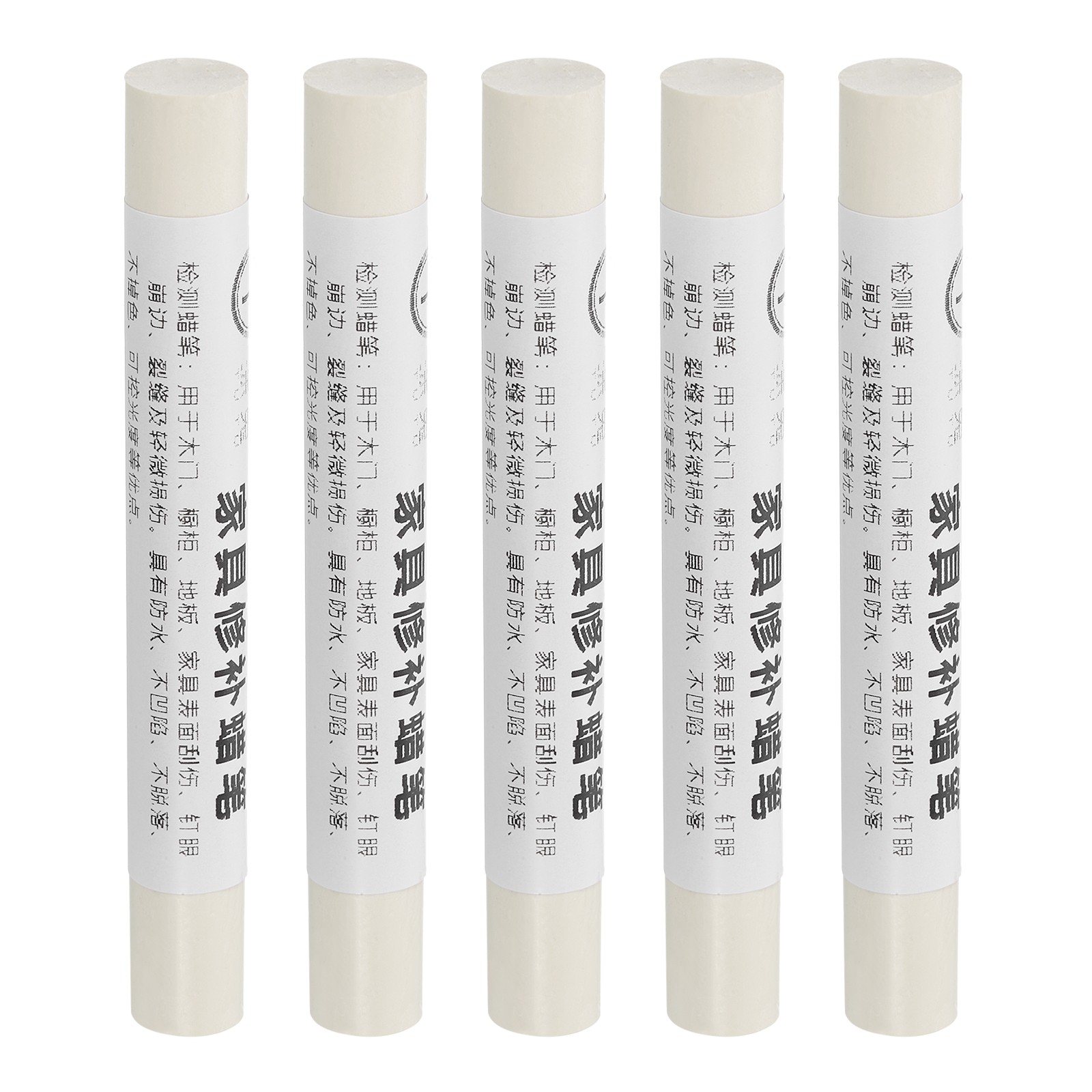 Furniture Repair Crayons Wax Filler Stick, 5Pcs Milky White