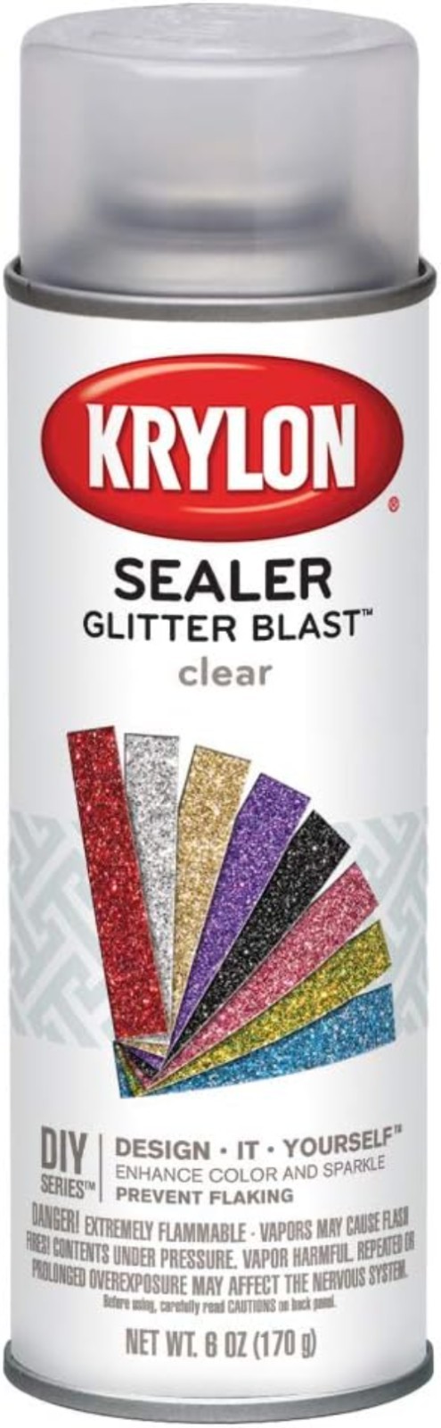 Glitter Blast, Clear Sealer Fast Drying Coat to Increase Durability, 6 oz