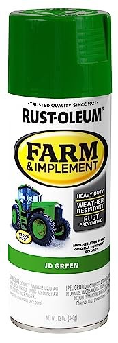 Rust-Oleum Farm & Implement Spray Paint 12 oz JD Green Tractor Equipment Coating