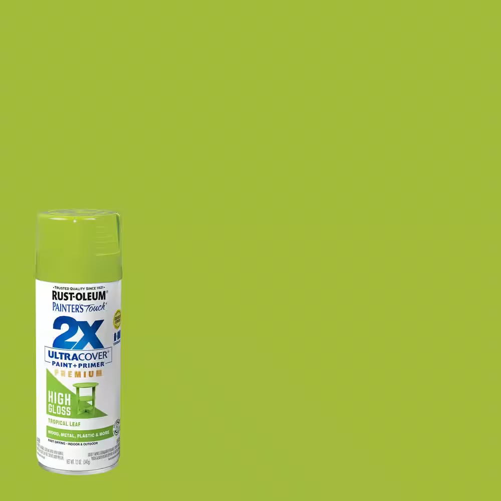 12 Oz. High Gloss Tropical Leaf Ultra Cover General Purpose Spray Paint (Case of