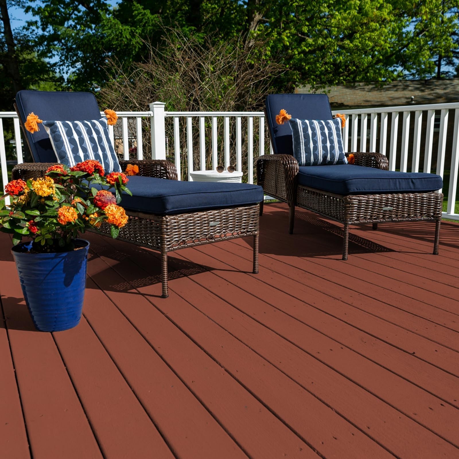 Textured Solid Coating Resurfacer, Redwood Color, 1 Gallon – Durable Outdoor Pai