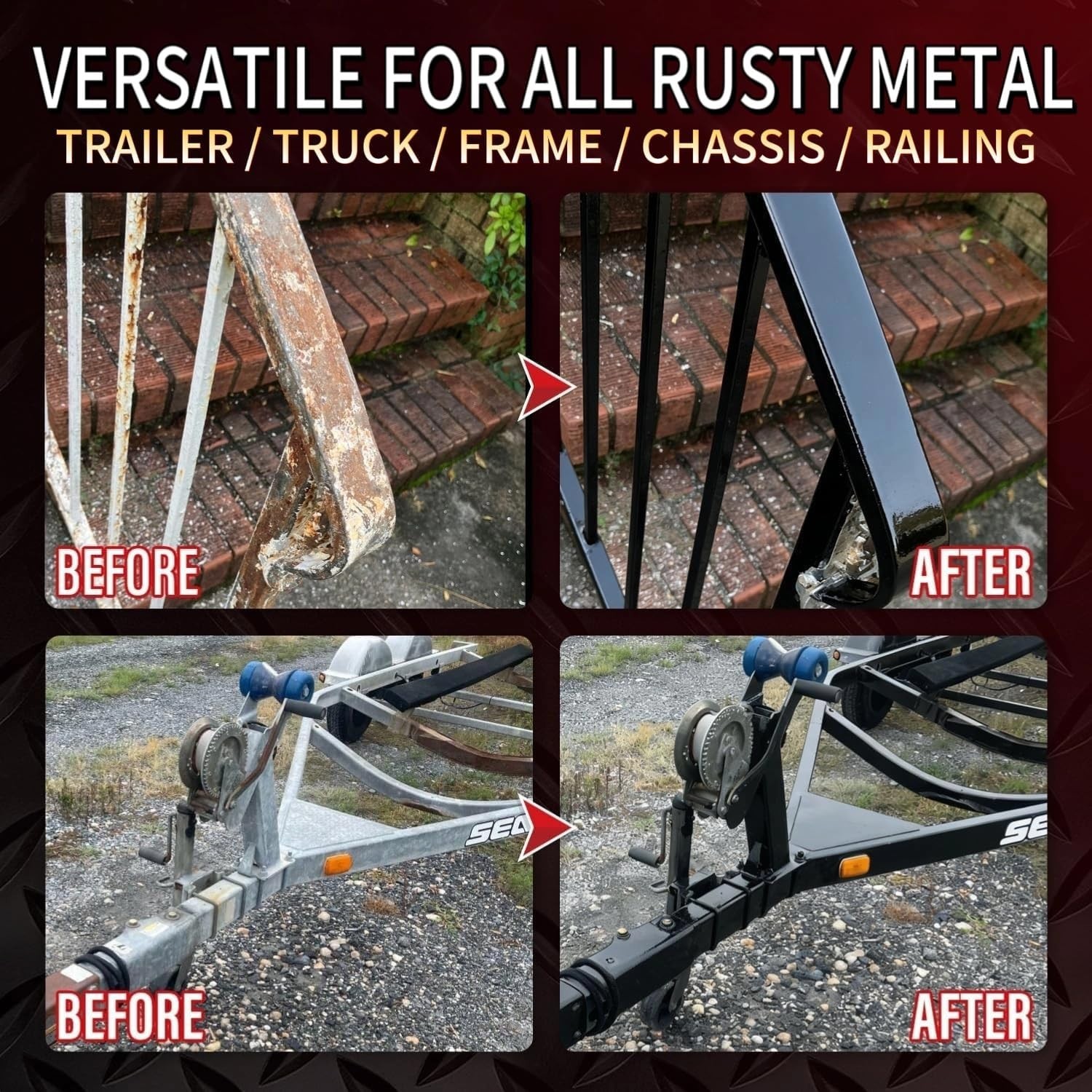 Protective 35 oz Rust Converter & Metal Primer – Ideal for All Metal Surfaces