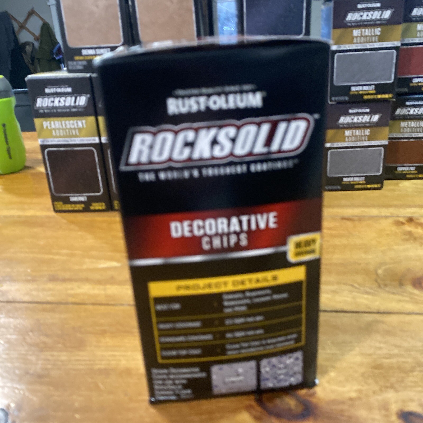Rust Oleum Rocksolid Decorative Chips Denim 302642 Heavy Coverage 23 SQM 2lb Box