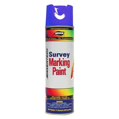 Aervoe 227 Fluorescent Survey Marking Paint, Aerosol 20 oz. (Blue)