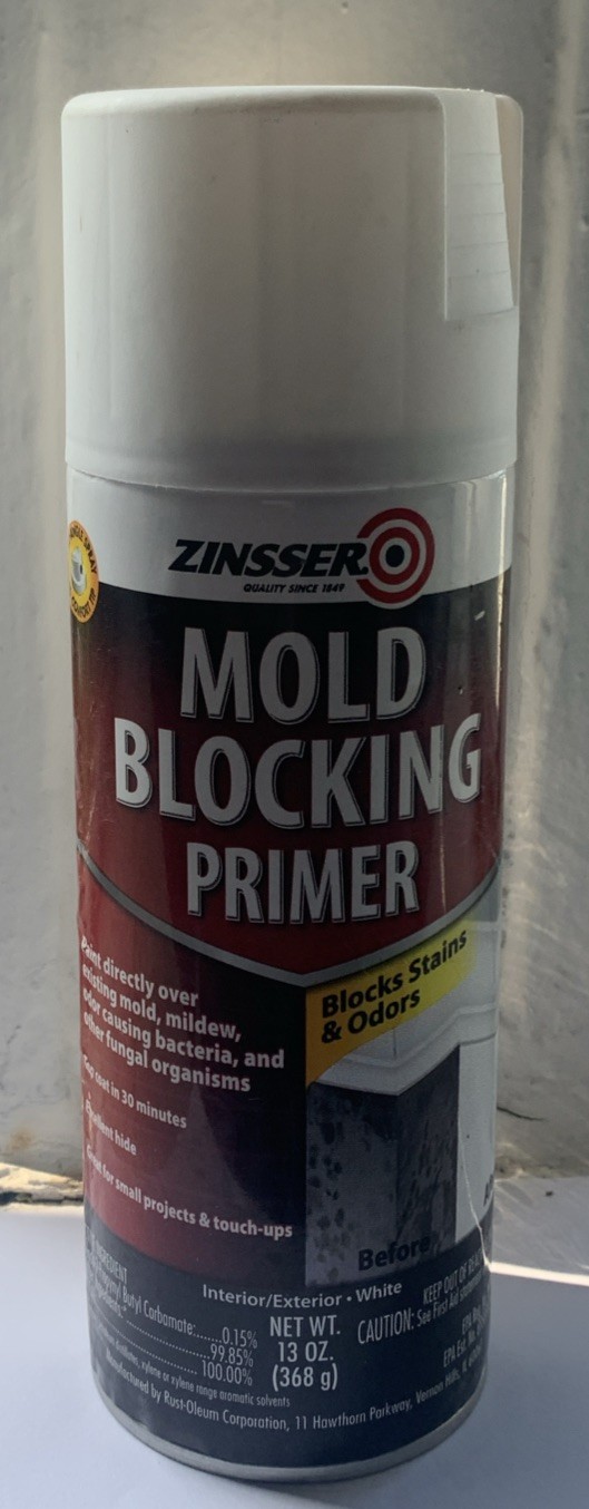 Zinsser MOLD BLOCKING PRIMER 13 oz. White Water-Based Alkyd Masonry Metal 287512