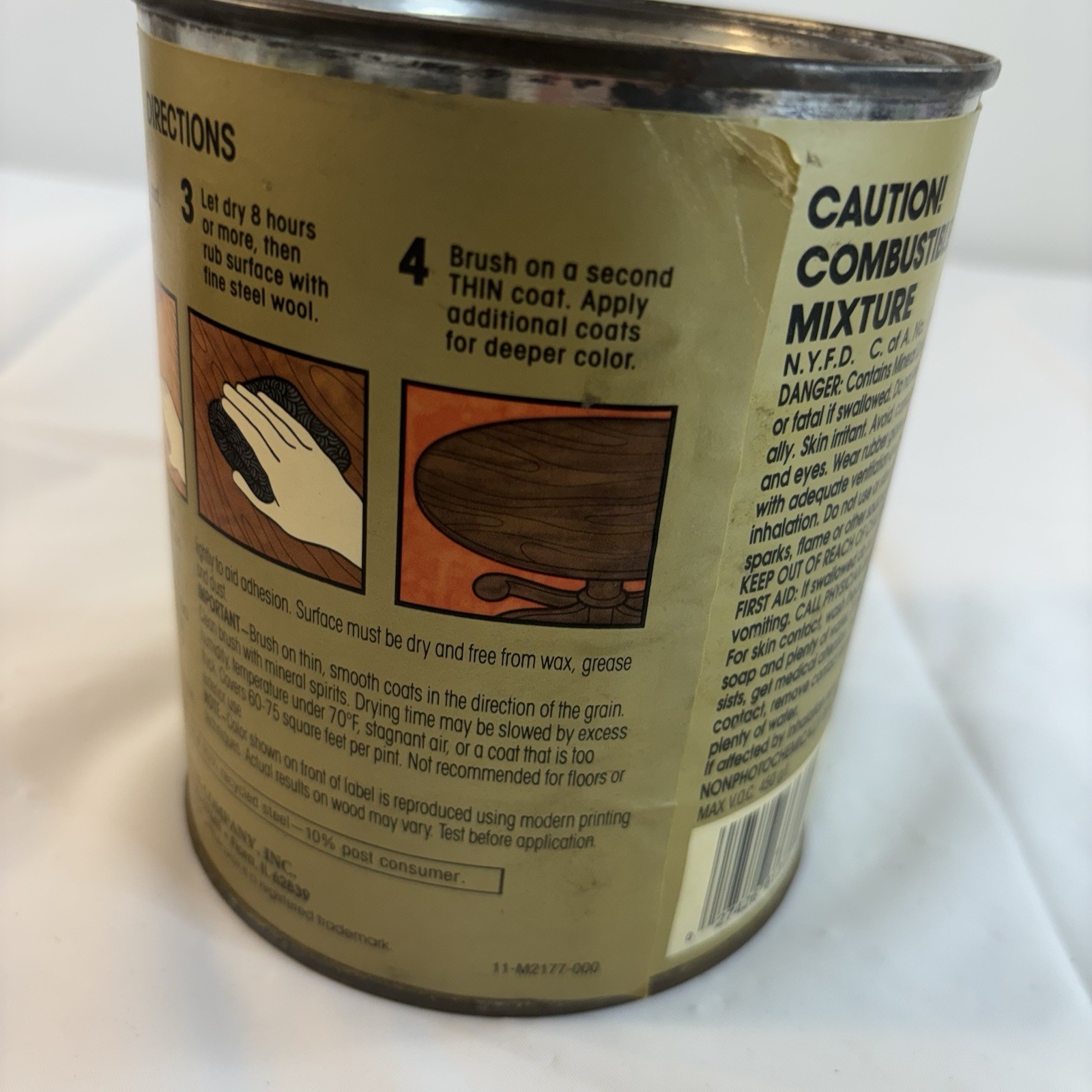 Minwax Polyshades Wood Stains, Satin Honey Pine 1 qt. Vtg Made In The USA