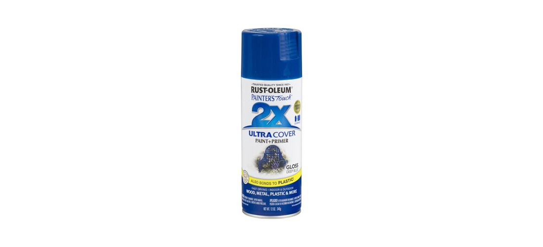 PAINTER’S Touch Gloss Spray Paint, Gloss, Deep Blue, 12 oz, Aerosol Can
