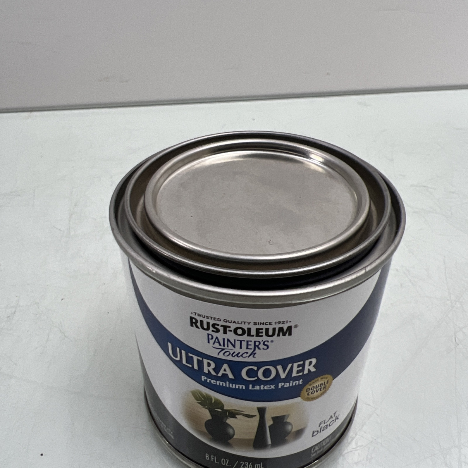 Rust-Oleum Painters Touch Ultra Cover Flat Black Paint Indoor/Outdoor 8 fl.oz.