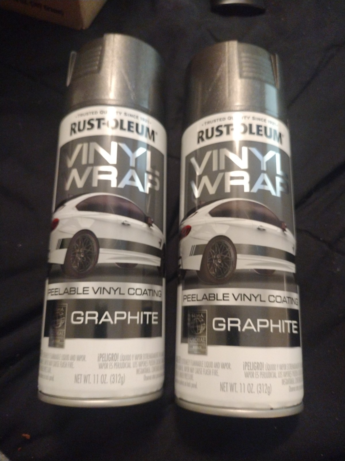 2 X NEW Rust-Oleum 363546 Peelable Vinyl Wrap Coating 11 oz , Pack of 2
