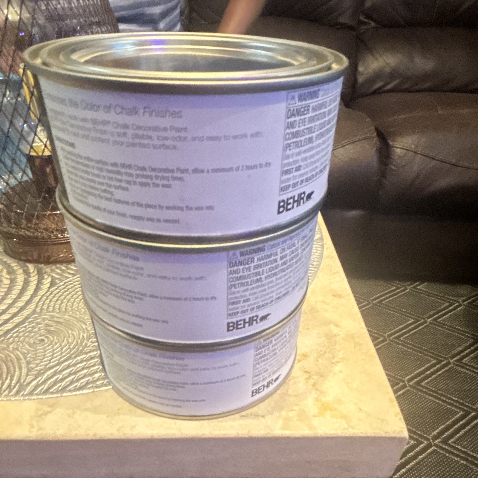 BEHR Decorative Wax Clear Matte Paste 8 oz (3 Pack) Dries Clear 7140