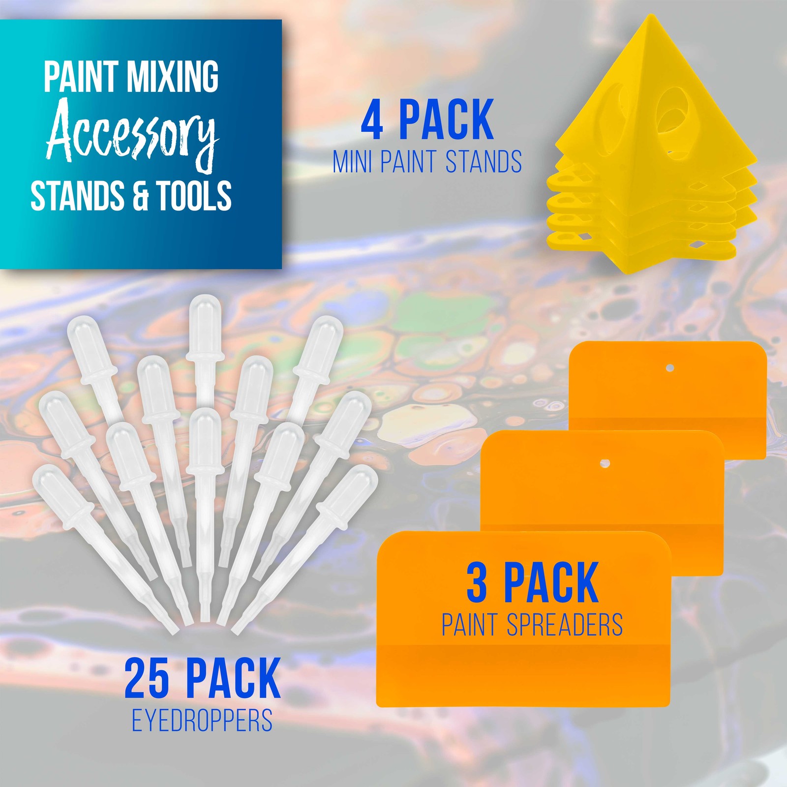 1 Quart Floetrol Pouring Paint Medium Basic Kit Mixing, Stain, Epoxy, Resin
