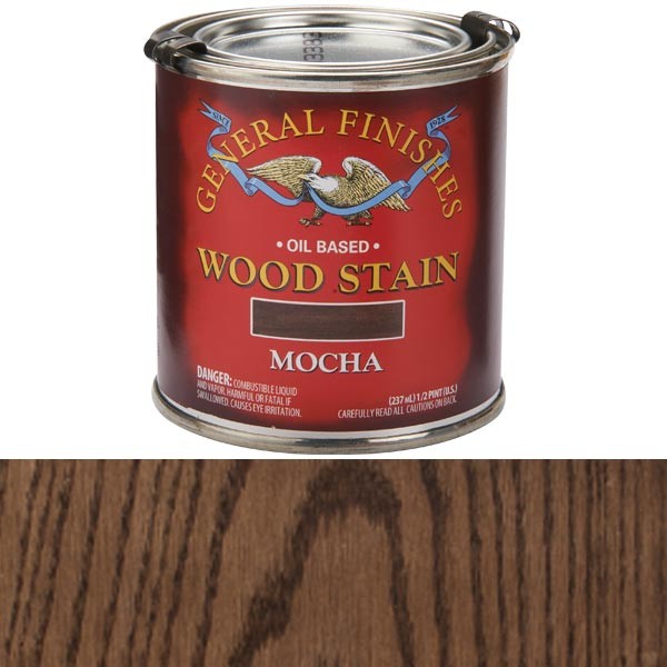 General Finishes Oil Stain – Mocha – 1/2 Pint