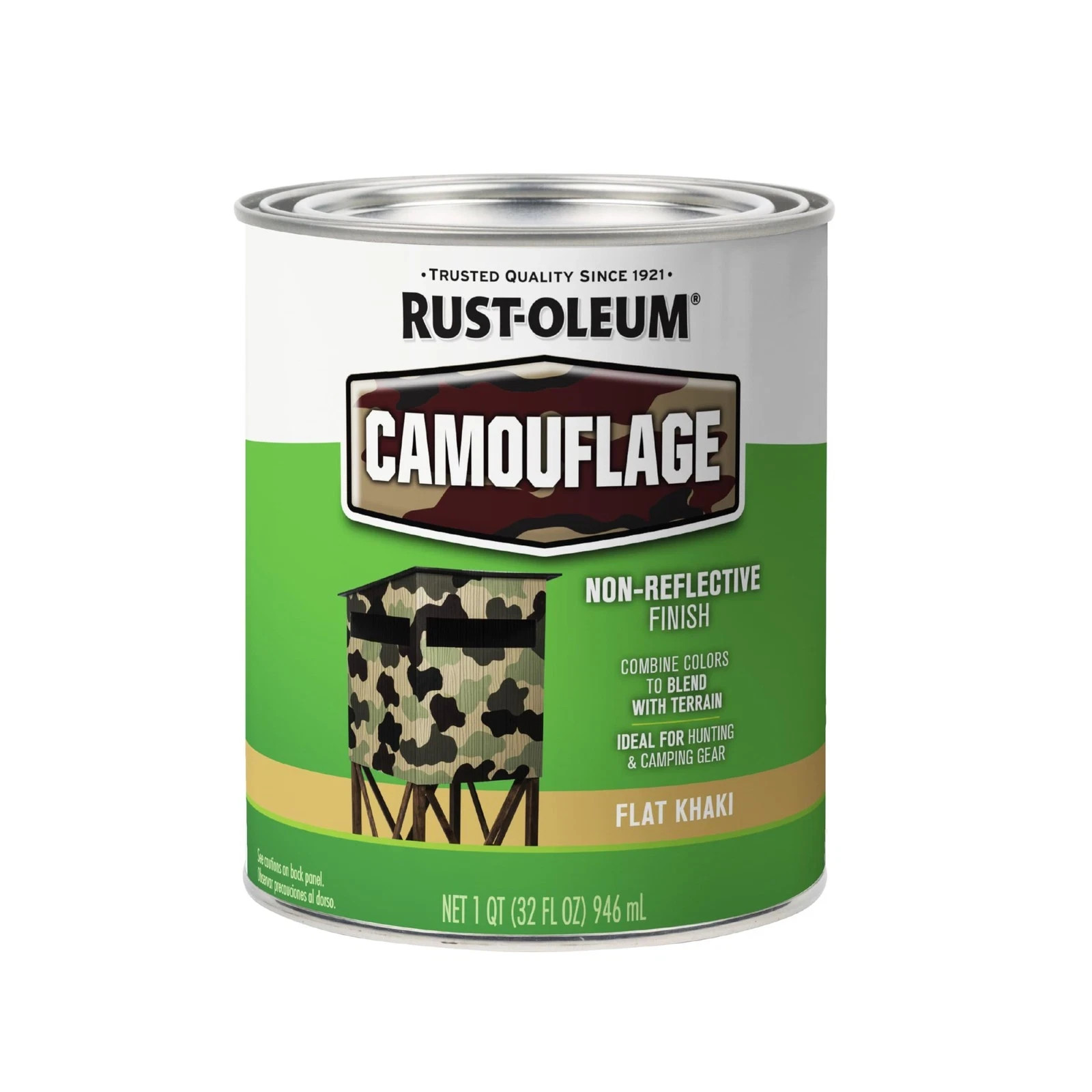 Rust-Oleum 379562 Specialty Camouflage 32 Fl Oz (Pack of 1), Flat Khaki