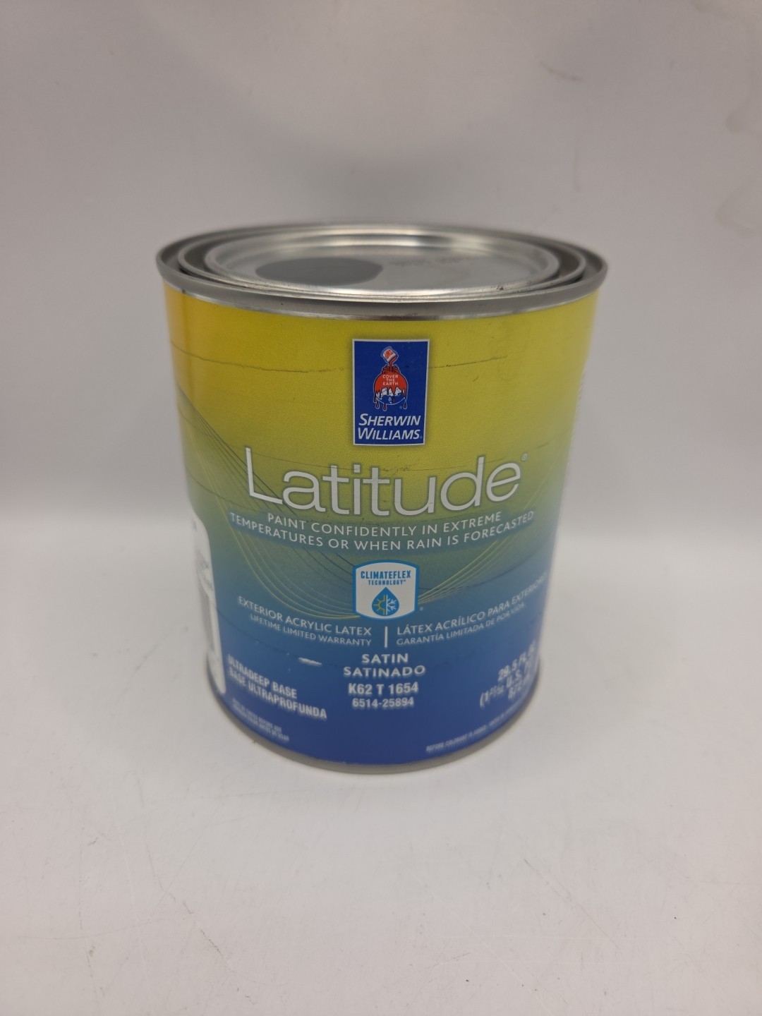 1 Qt Sherwin Williams Latitude Exterior Satin Color Iron Bronze