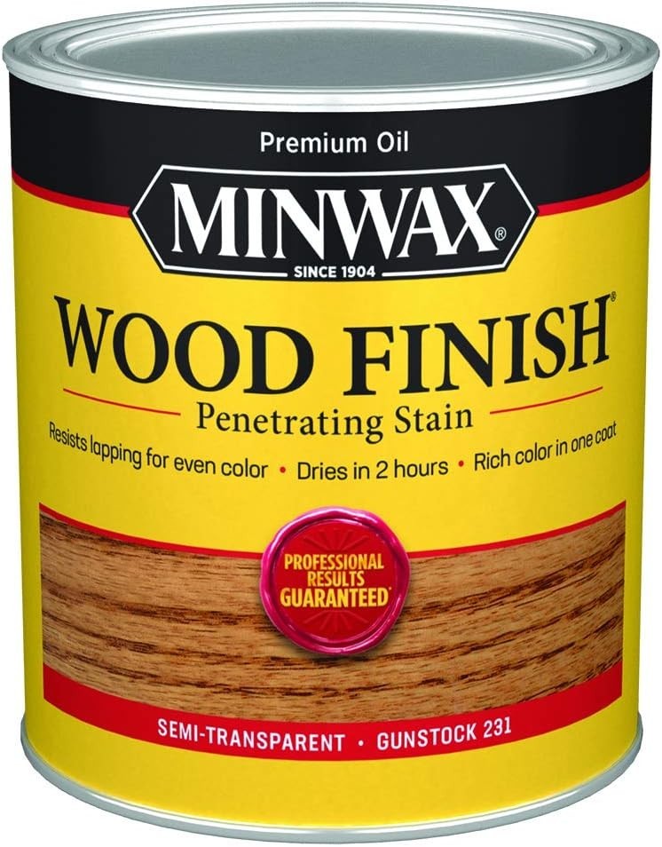 Transform Your Space with 1 Quart Gunstock Wood Finish – Easy Application Stain