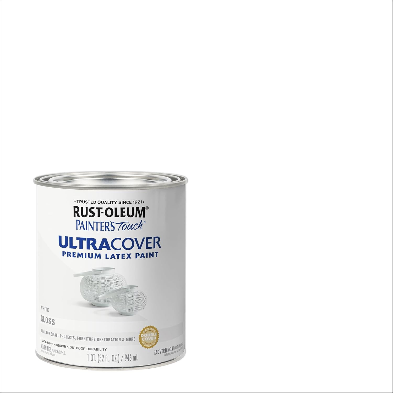 1992502 Painter’S Touch Latex Paint, Gloss White 32 Fl Oz, 1 Quarts (Pack of 1)