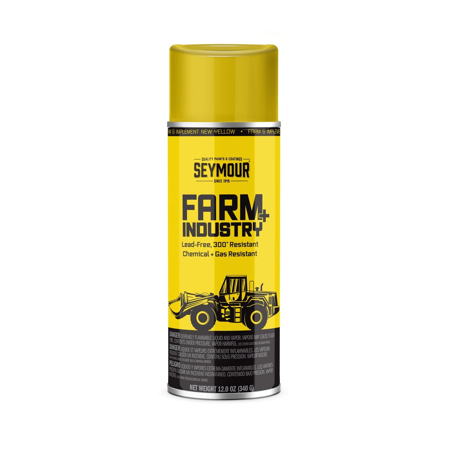 Seymour 16-266 Farm and Industry Enamel Spray Paint, Farm & Implement New Yellow
