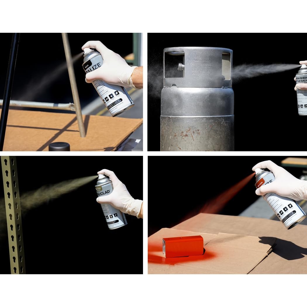 METALCLAD High Sheen Cold Galvanizing Spray Paint – ZincRich Industrial Coati…