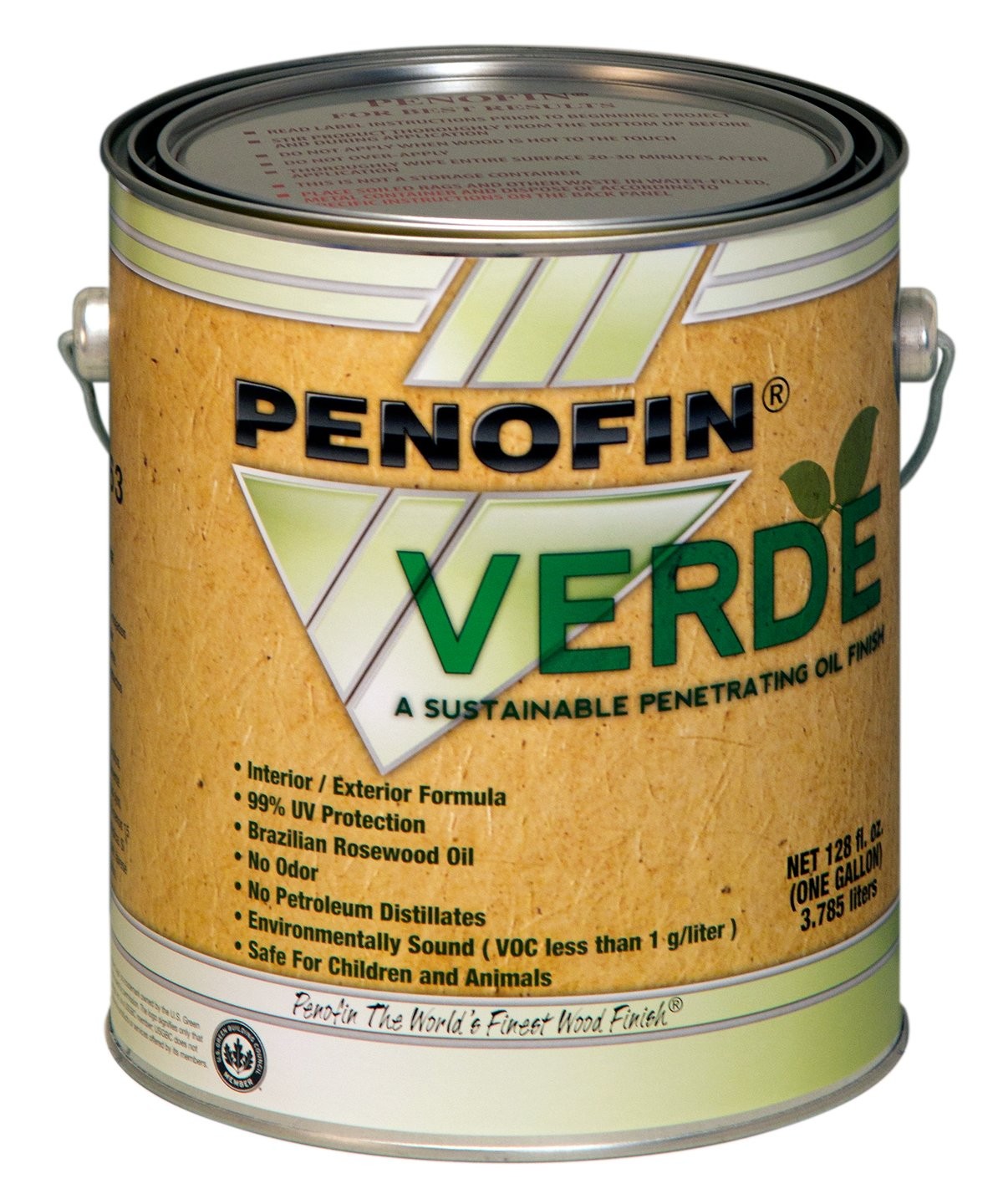 Performance Coatings 733921700543 Penofin Verde Sustainable Wood Finish, 1-Gallo
