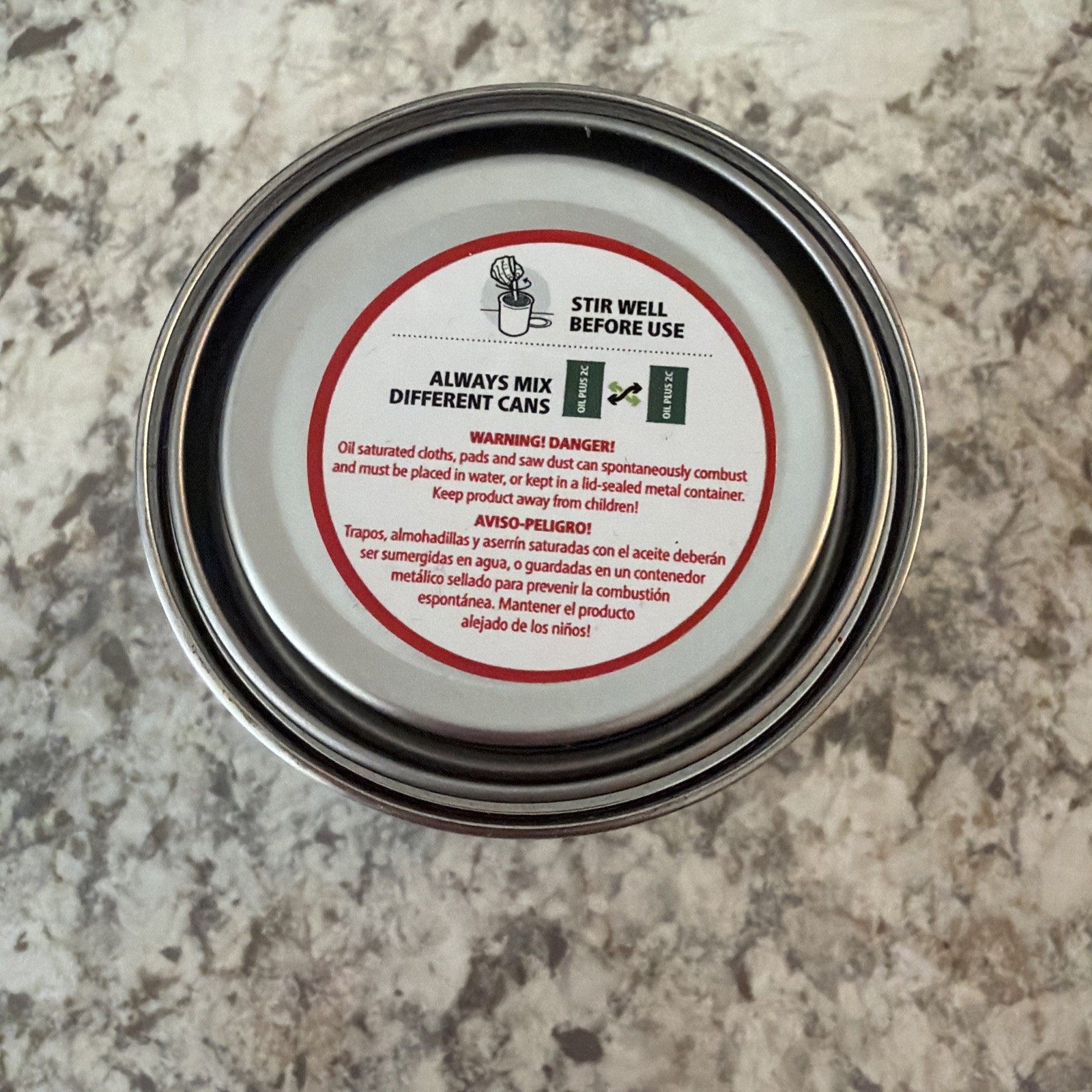Rubio Monocoat Oil Plus 2C Comp A Charcoal 275 ML With Accelerator 75 ML