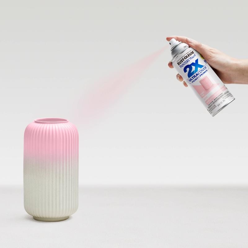 Rust-Oleum Painter’s Touch 2X Ultra Cover Gloss Candy Pink Paint+Primer Spray Pa