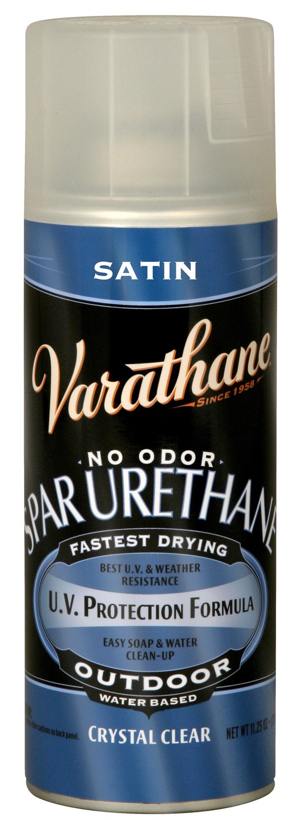 Rust-Oleum 250281 Satin Varathane Spar Urethane Spray 11.25 oz. (Pack of 6)