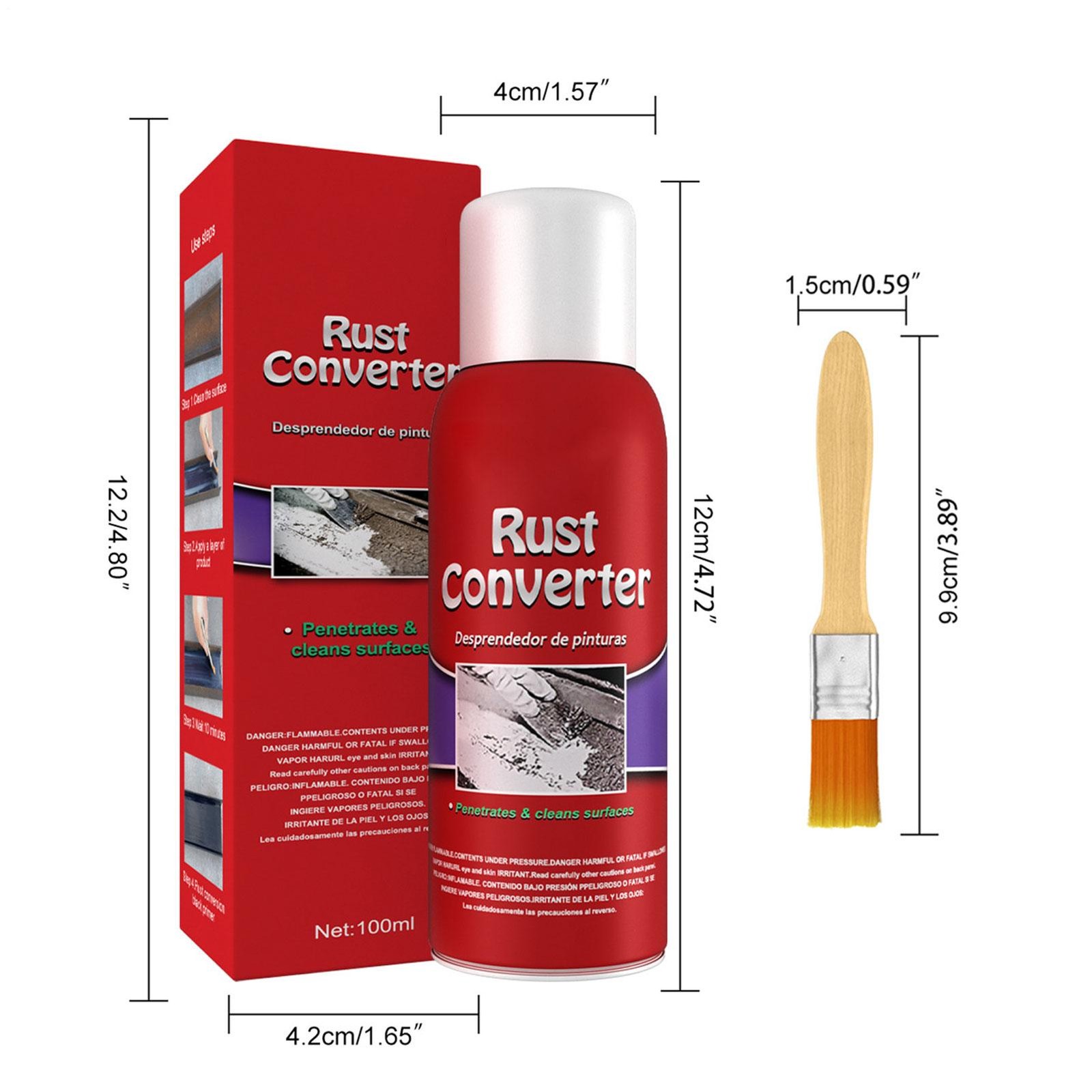 Rust Converter for Metal 100ml Rust Remover Multifunctional Rust Reformer Spray