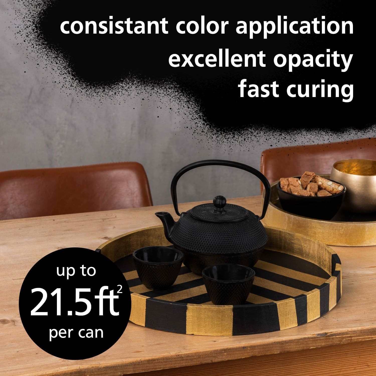 Spray Paint Black Matte | Water-Based & Odorless | Weather & UV Resistant | I…