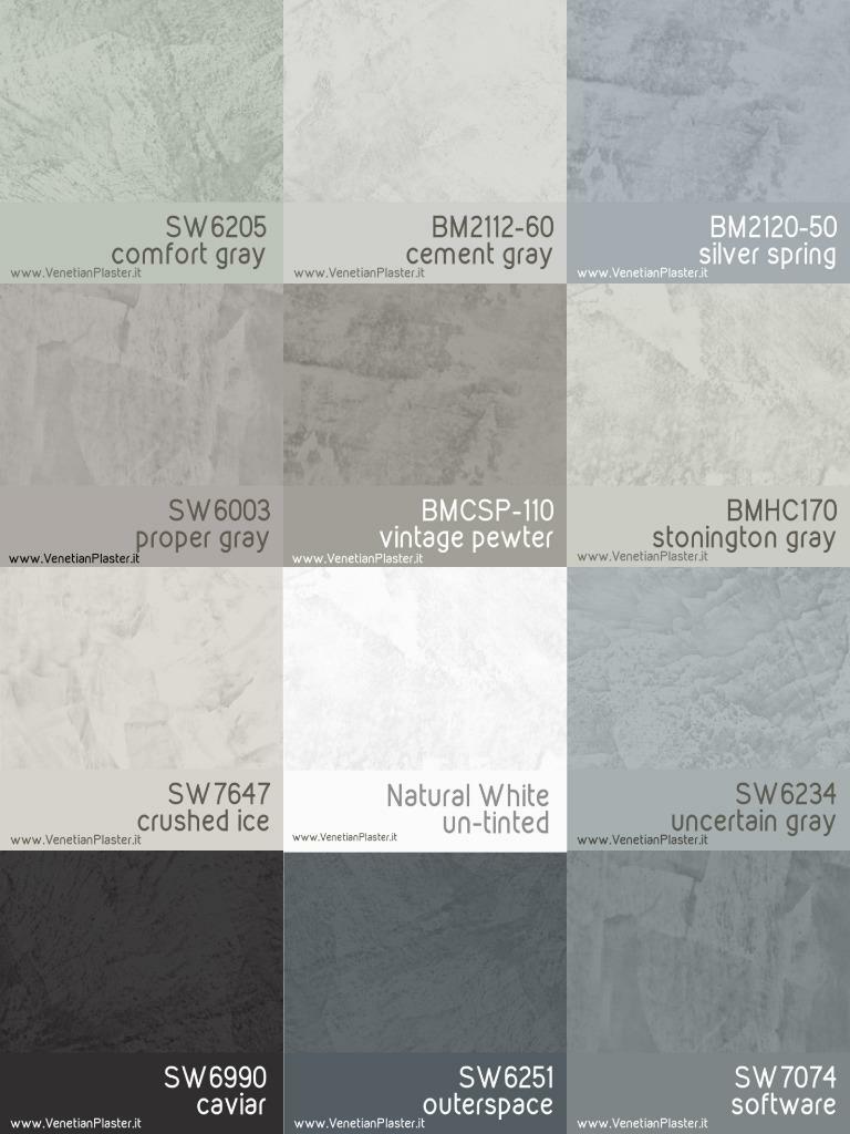 Grassello – by FirmoLux Real Venetian Plaster from Italy (gray colors)