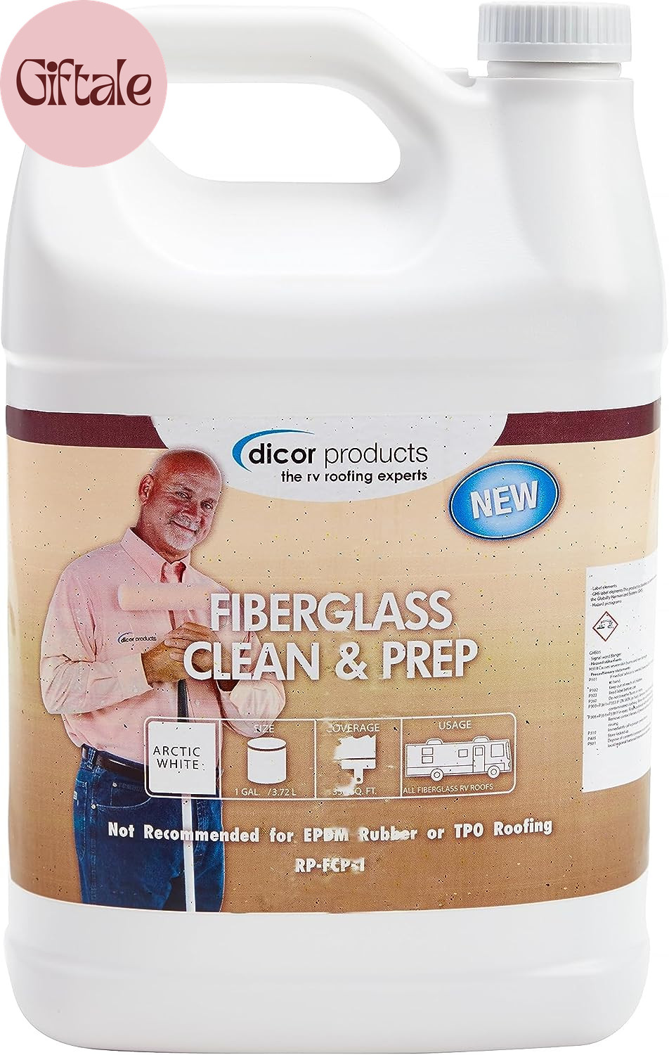 RP-FCP-1 Fiberglass Roof Coating System – 1 Gallon – Protects against Environmen