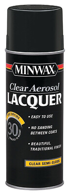 Minwax 15205 Clear Lacquer, Semi-Gloss, 11.5 oz. Aerosol – Quantity 6