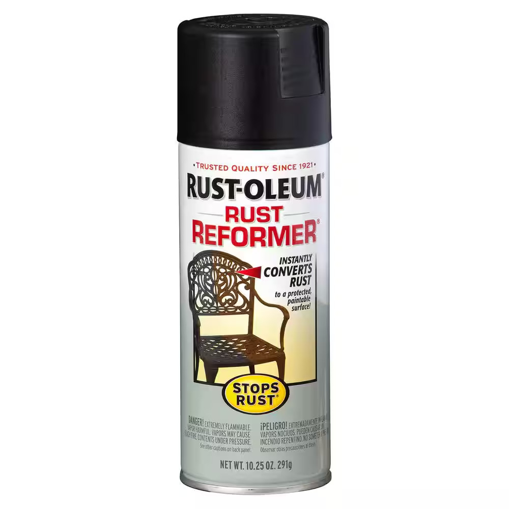 Rust-Oleum 215215 Stops Rust Rust Reformer Spray, 10.25oz, Black,‎Rust Resistant