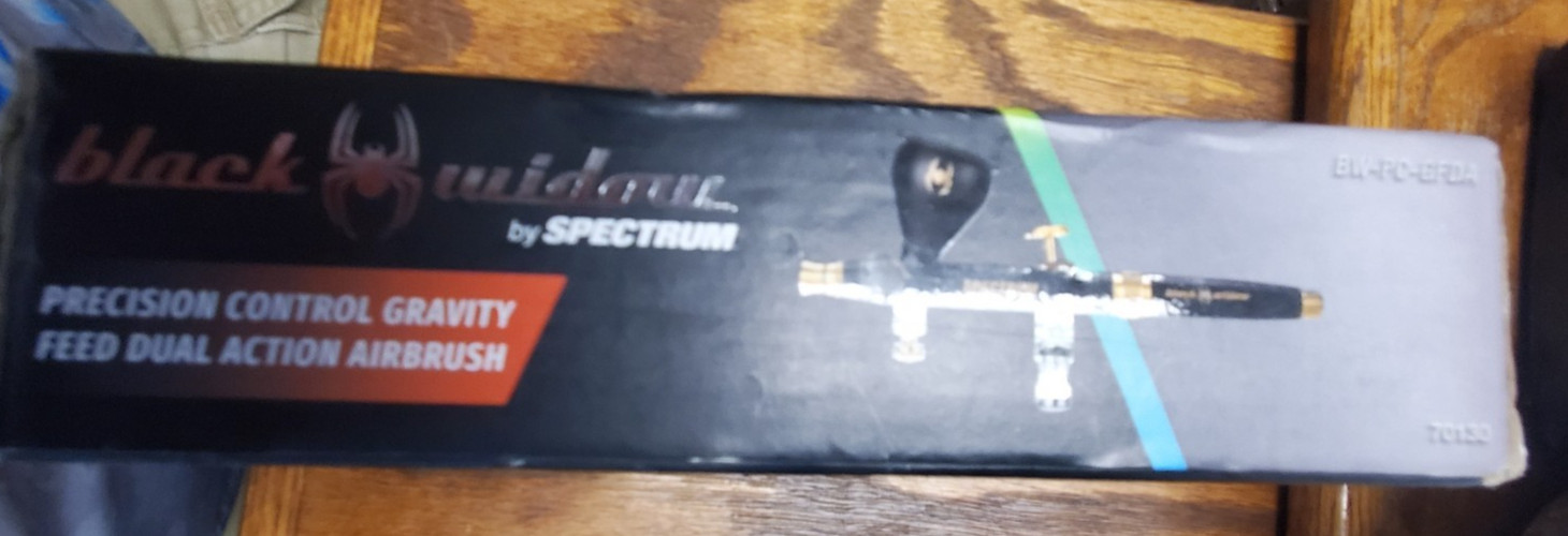 BLACK WIDOW BY SPECTRUM BW-TU-RF Professional HVLP Touch-Up Spray Gun 71090 NEW