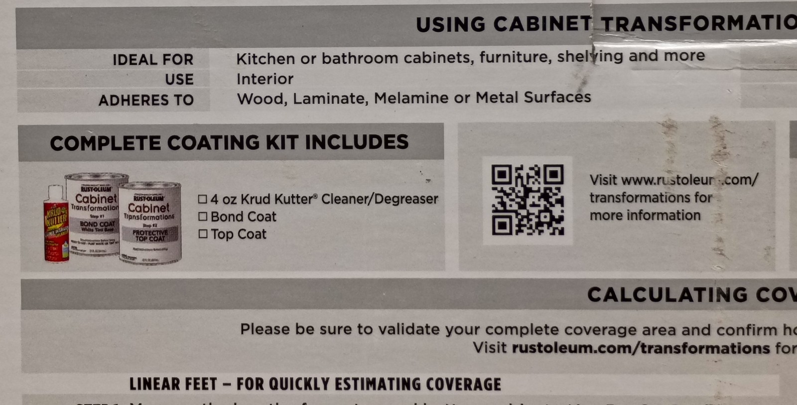 Rust-Oleum Cabinet Transformation Complete Coating Kit Cadet Gray 2 KITS 200sq