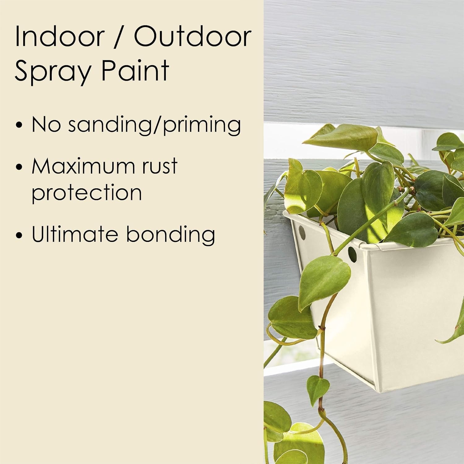 High-Performance All-In-One Spray Paint – Dover White, 12 oz