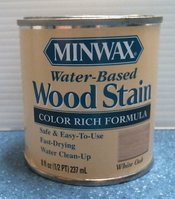 Minwax Water-Based Wood Stain WHITE OAK, 1/2 Pint (21806) FS