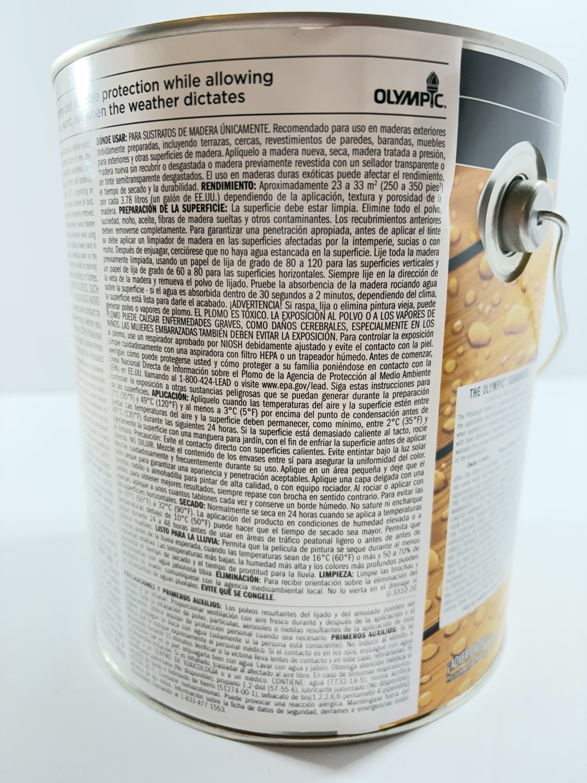 Olympic 56502A/01 Maximum Stain & Sealant in One, Transparent, Honey Gold Tone,