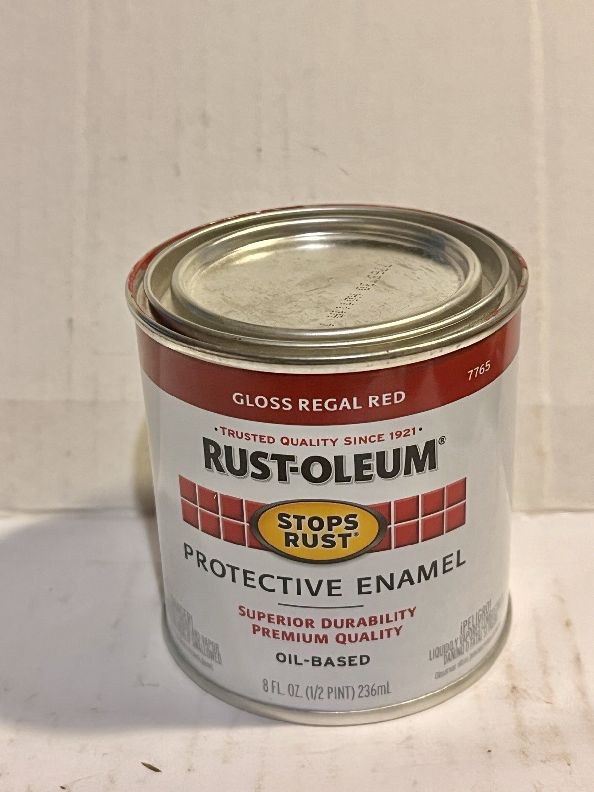 Rust-Oleum Gloss Sunrise Red Rust Protective Enamil, Oil-Based, 8 oz Can