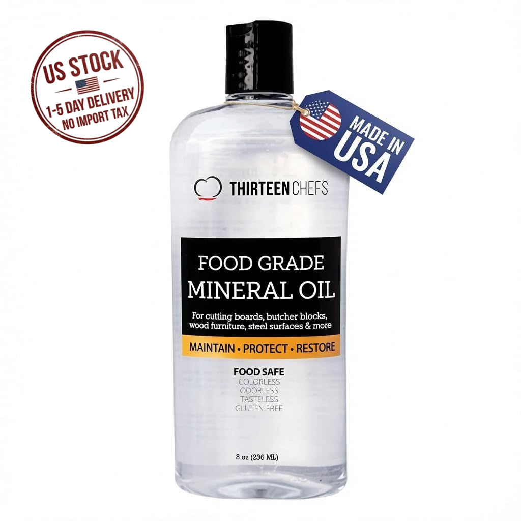 8oz Food Grade Mineral Oil Wood Cutting Board Conditioner Butcher Block Care