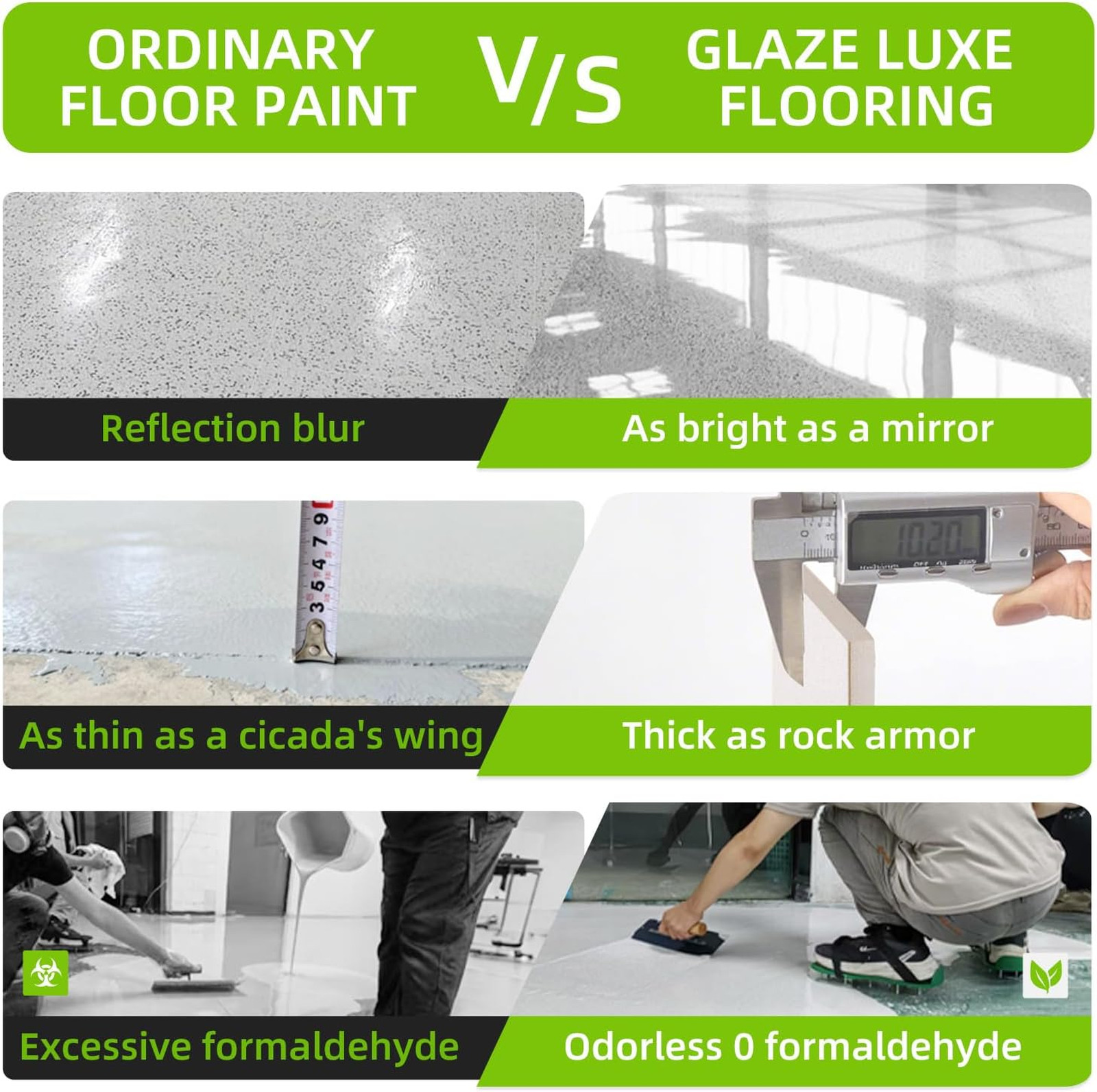 Epoxy Floor Paint High Gloss Marble Effect Quick Dry Wear Resistant Anti Slip