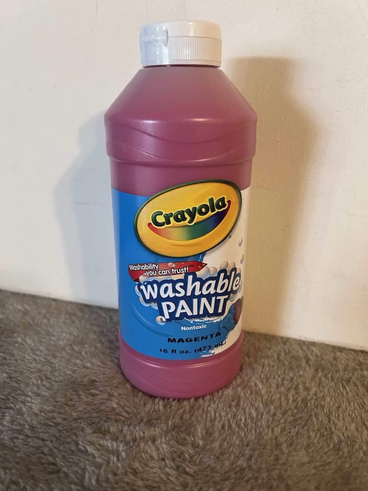 Crayola 542016007 16 oz Washable Paint – Magenta New