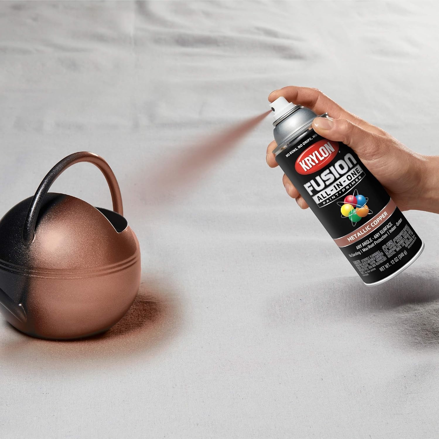 Fusion All-In-One Copper Spray Paint – 12 oz Rust Resistant Indoor/Outdoor