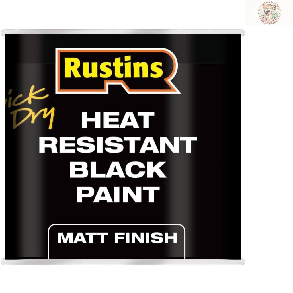 Quick-Drying Heat Resistant Black Paint – 250ml Matte Finish, Ideal for Metal