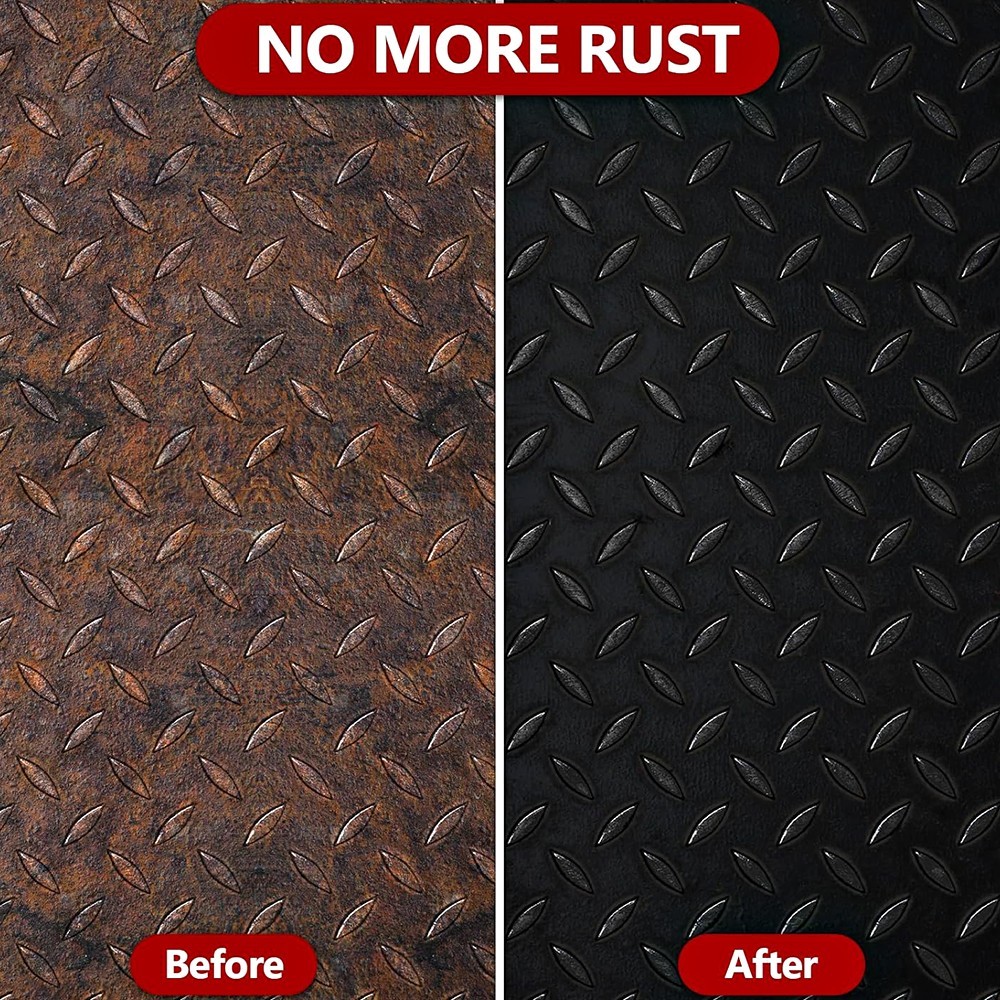 PERMANENT RUST CORROSION UV PROTECTION BLACK PAINT COATING AUTOMOTIVE HOME 32 OZ