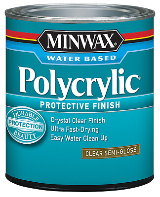 Polycrylic Protective Finish, Semi-Gloss Clear, .5-Pint