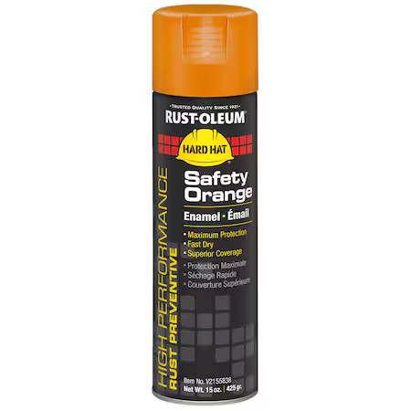 Rust-Oleum V2155838 Rust Preventative Spray Paint, Safety Orange, Gloss,